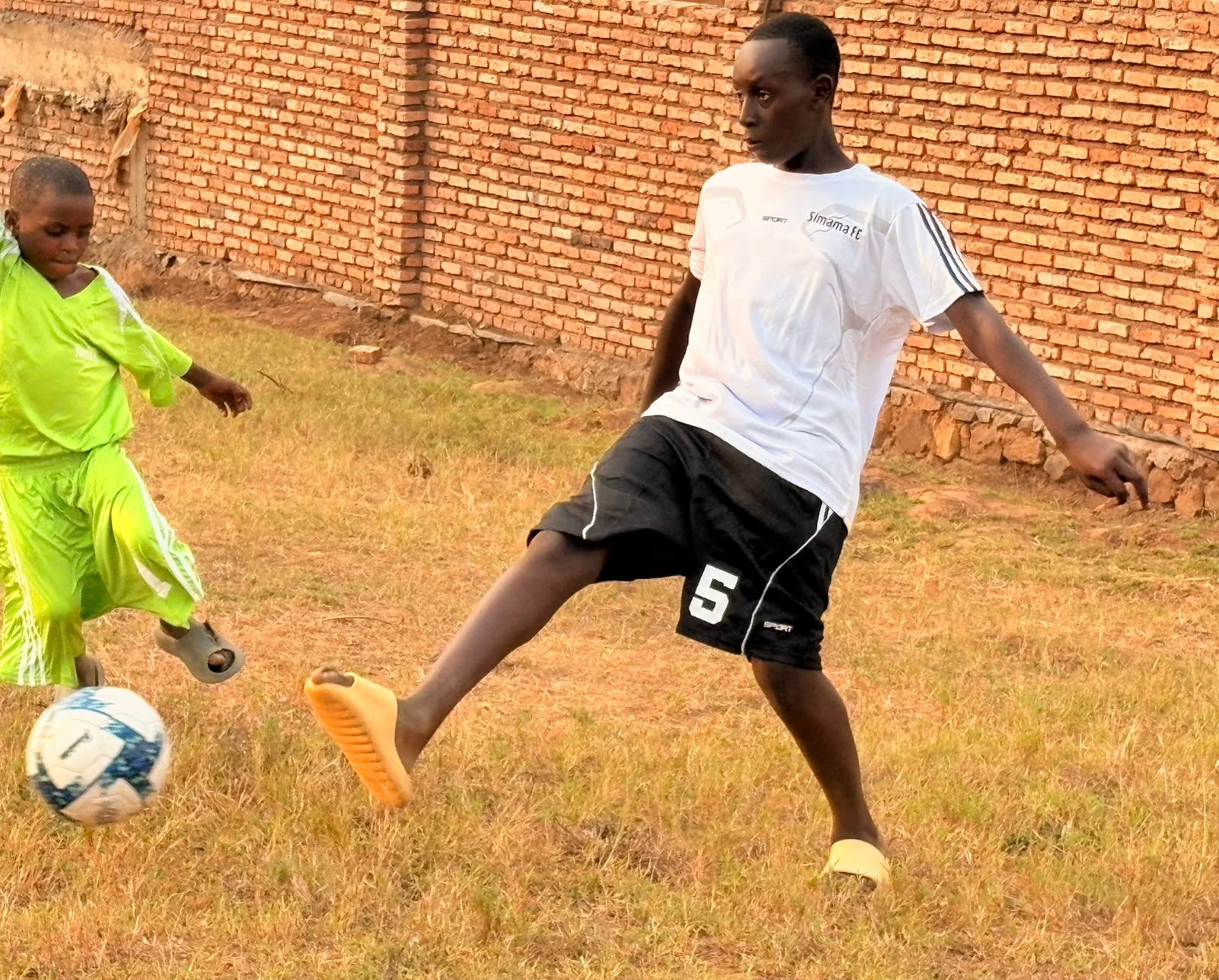A Simama FC player in a match